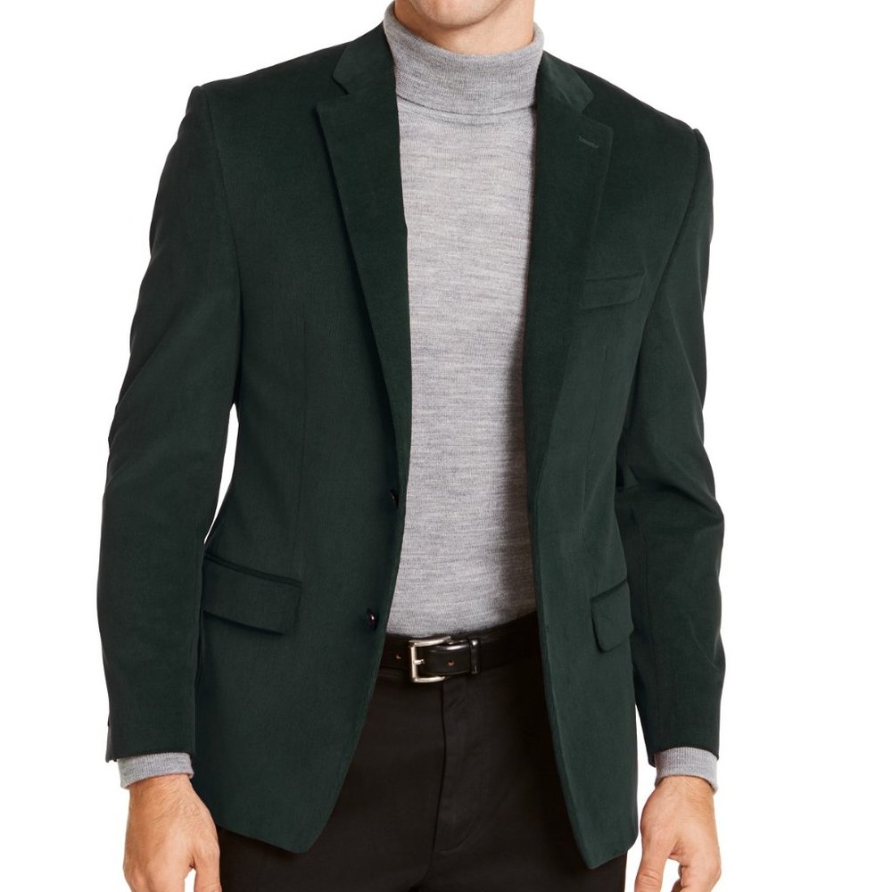 Lauren Ralph Lauren Corduroy Green Sport Coat 40L
